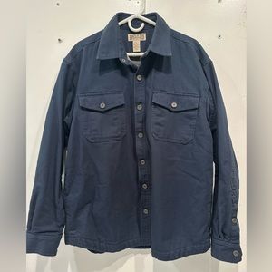 Duluth Trading Co Men’s Fire Hose Heavyweight Fleece Lined Jacket Large Blue